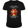 Cat I hate it when the voices in my head go silent I never know what they are planning  Classic Men's T-shirt