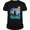 Cat scary night cat tee van gogh Halloween  Classic Men's T-shirt