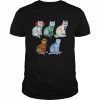 Cats horror characters mashup vintage  Classic Men's T-shirt