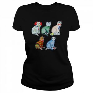 Cats horror characters mashup vintage  Classic Women's T-shirt