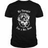 Cockapoo Dog My Therapist has a Wet Nose T-Shirt Classic Men's T-shirt