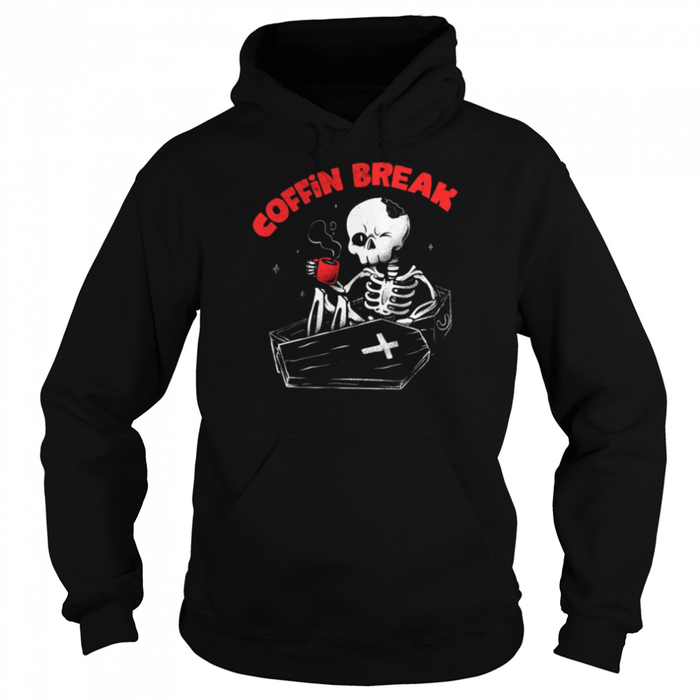 Coffin Break Skeleton Halloween  Unisex Hoodie