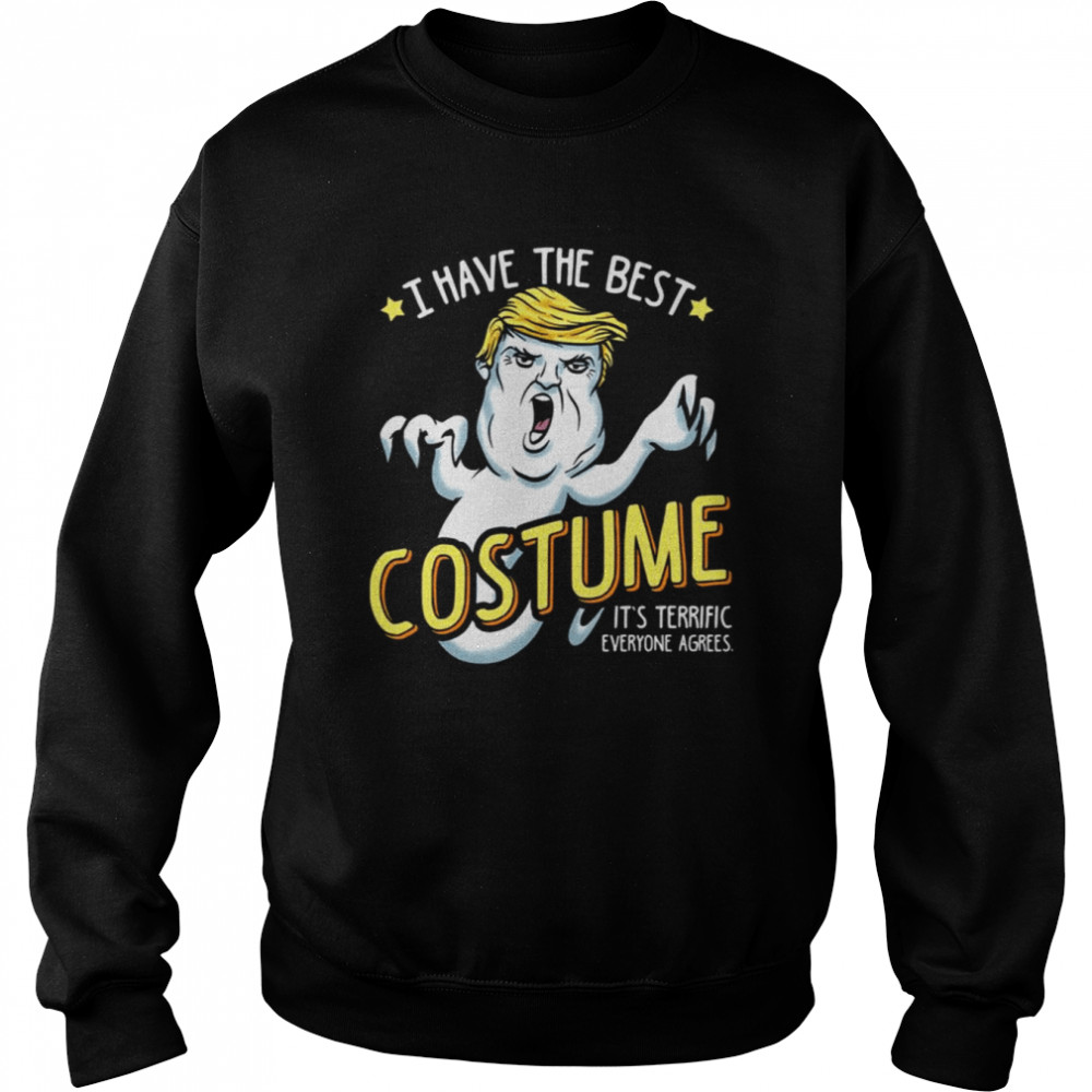 Costume Ghost Donald Trump Halloween Spooky Night  Unisex Sweatshirt