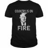 Country is on fire Trump vintage  Classic Men's T-shirt