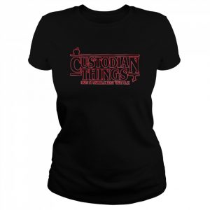 Custodian things outline  Classic Women's T-shirt