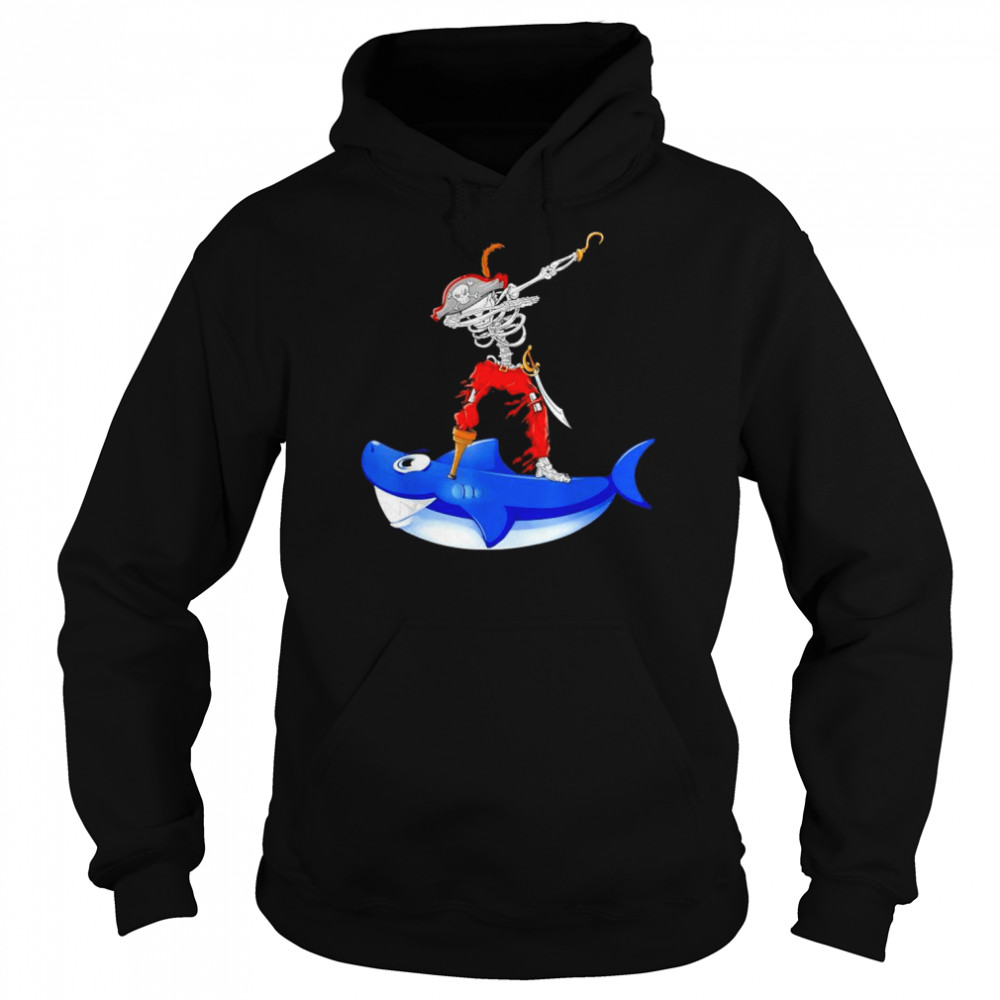 Dabbing Pirate and Shark Pirate Halloween Costume T-Shirt Unisex Hoodie