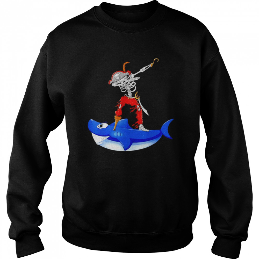 Dabbing Pirate and Shark Pirate Halloween Costume T-Shirt Unisex Sweatshirt