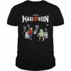 Dancing Zombies Skeletons In A Cemetery Halloween  Classic Men's T-shirt