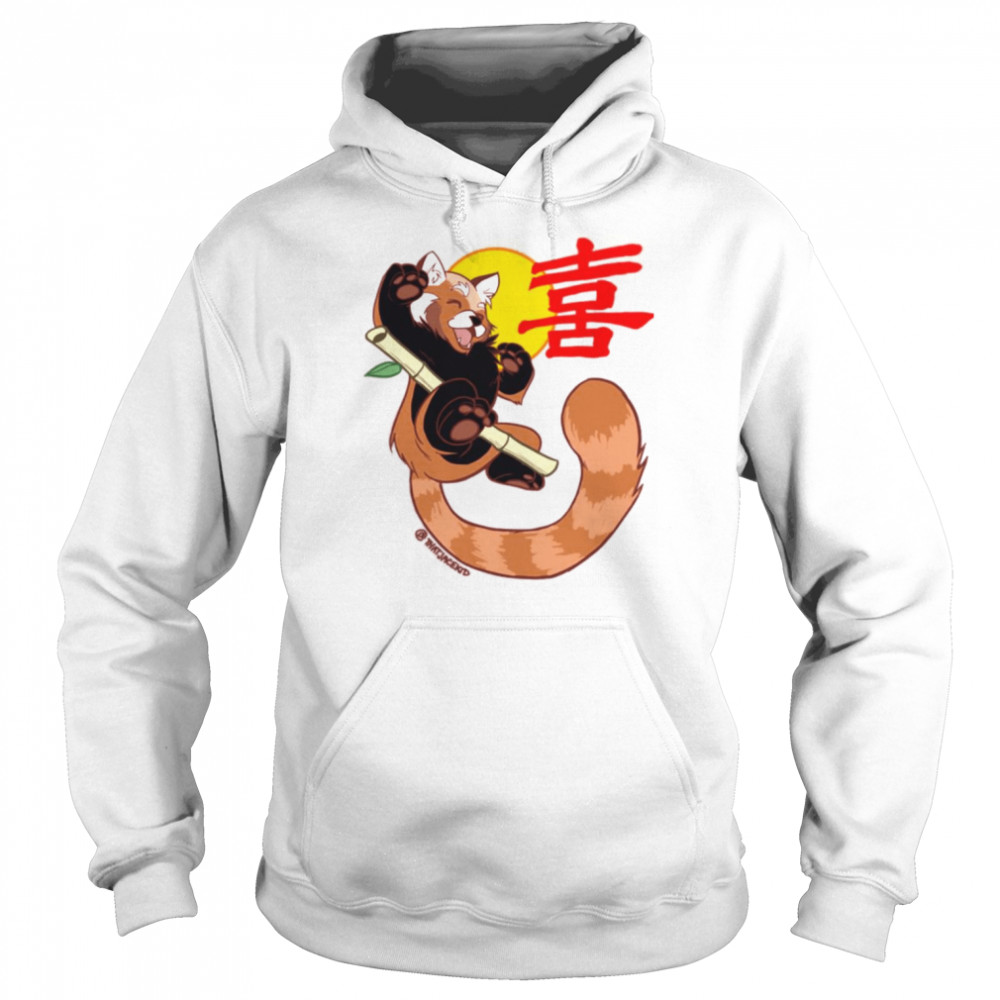 Design Of Joy Red Panda  Unisex Hoodie