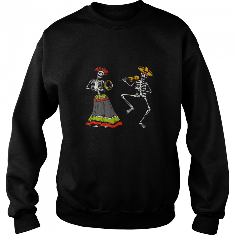 Dia De Los Muertos Dance Of Death Macabre Skeleton Halloween  Unisex Sweatshirt