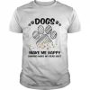 Dogs make me happy humans make my head hurt unisex T- Classic Men's T-shirt