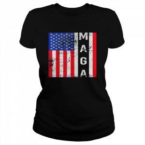 Donald Trump Maga American Flag Vote Trump 2024 T-Shirt Classic Women's T-shirt