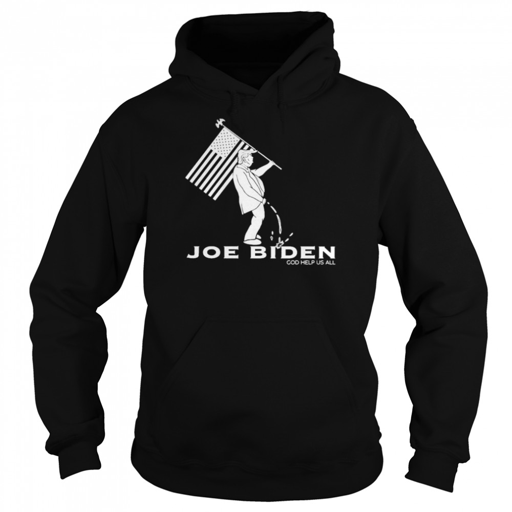 Donald Trump Piss Joe Biden God Help Us all  Unisex Hoodie