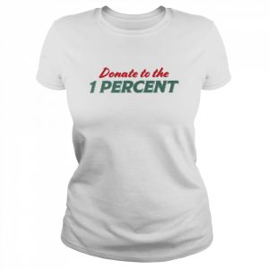 Donate To The 1 Percent White  Classic Women's T-shirt