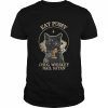 Eat Pussy Chug Whiskey Satan Satan Black Cat Halloween  Classic Men's T-shirt