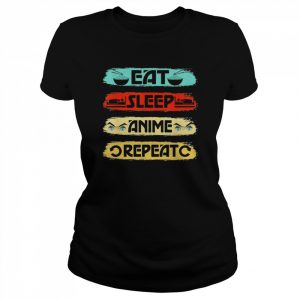 Eat Sleep Anime Repeat Ramen Kawaii Japanese Manga Lovers T-Shirt Classic Women's T-shirt