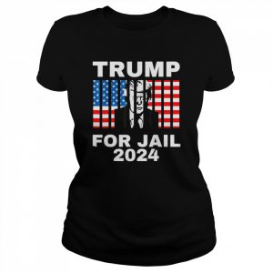 FBI searches Florida Trump Home Trump For Jail 2024 Anti-Trump Us Flag T-Shirt Classic Women's T-shirt