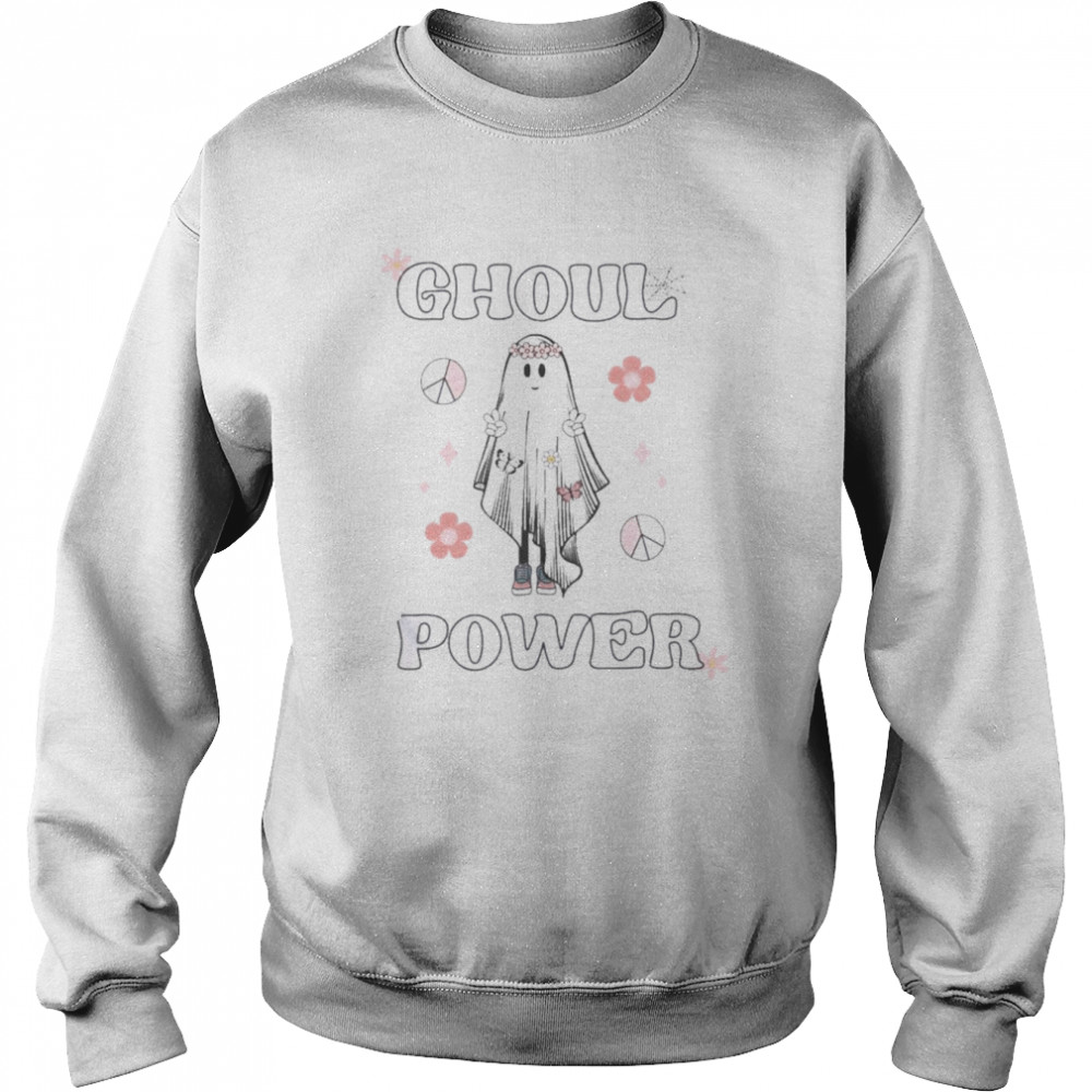 Flower Ghost Halloween T-Shirt Unisex Sweatshirt