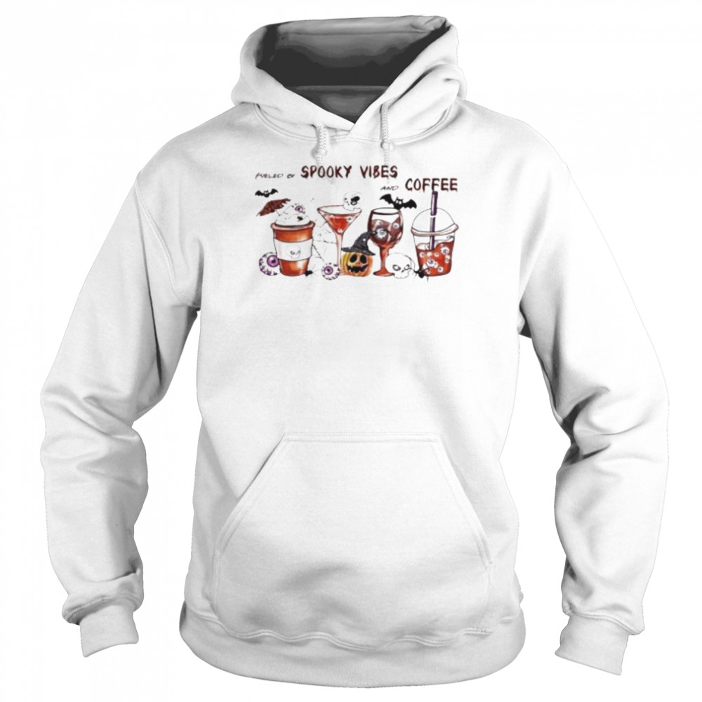 Fueled by spooky vibes and coffee  Unisex Hoodie