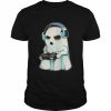 Gamer Ghost Lazy Halloween Costume Cool Video-game Gaming T-Shirt Classic Men's T-shirt