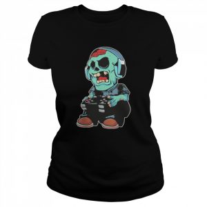 Gamer Zombie Lazy Halloween Costume Cool Video-game Gaming T-Shirt Classic Women's T-shirt