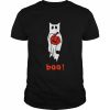 Ghost Cat Boo Halloween With Pumpkin Cute Halloween T-Shirt Classic Men's T-shirt