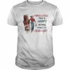 Girl Horses and Dogs make me happy humans make my head hurt 2022  Classic Men's T-shirt