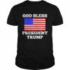 God Bless President Trump USA Flag T-Shirt Classic Men's T-shirt