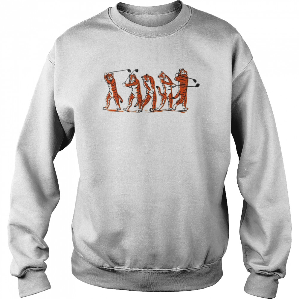 Golf tiger swing T- Unisex Sweatshirt