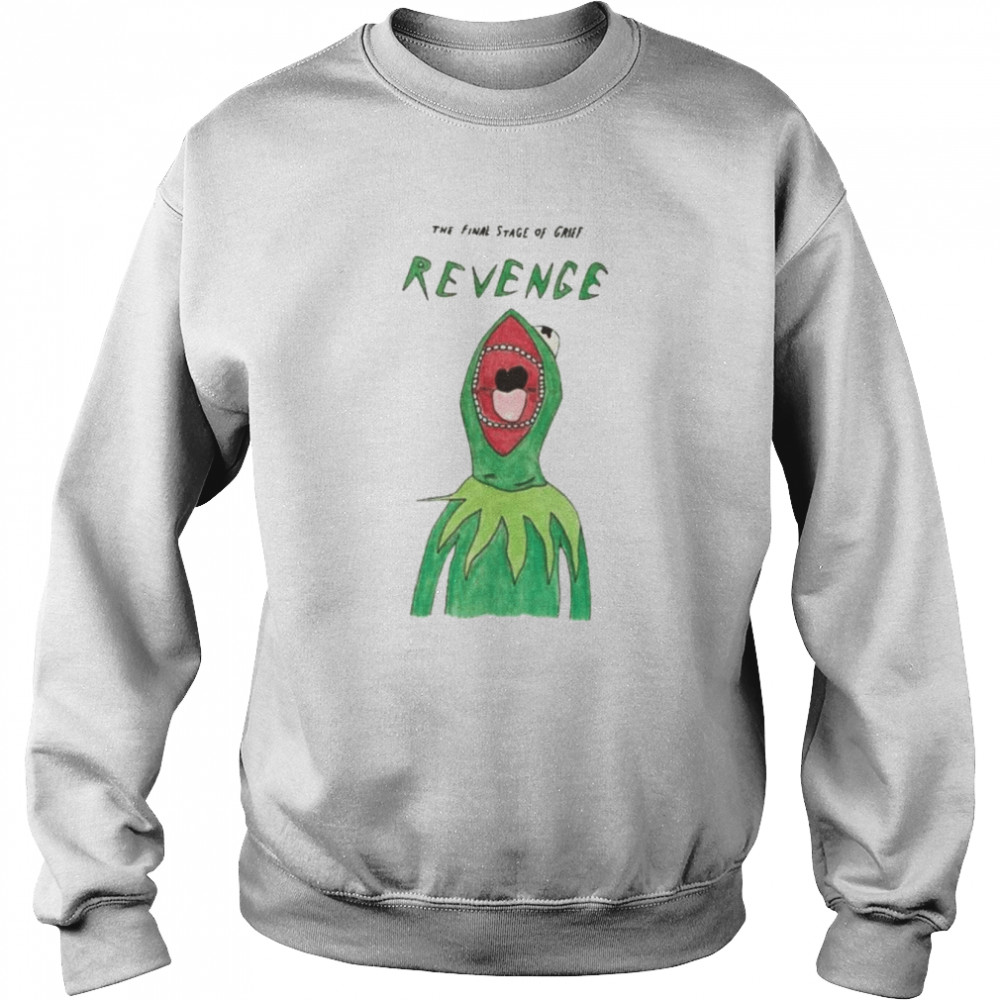 Green frog the final stage of grief revenge  Unisex Sweatshirt