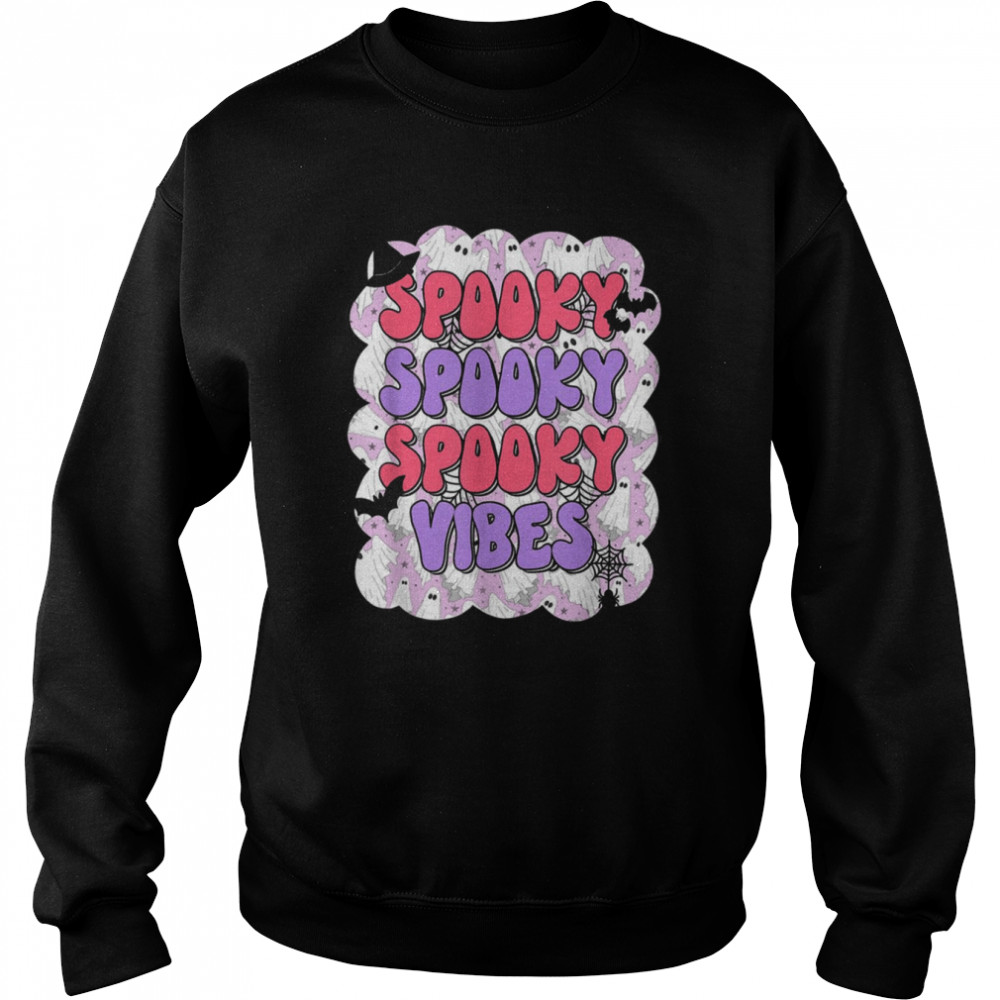 Groovy Spooky Season Spooky Vibes Hippie Halloween Costume  Unisex Sweatshirt