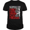 Gun 5 things You don’t mess with Family Faith Friends Flag Firearms 2022  Classic Men's T-shirt