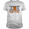 Halloween Ghost Checkerboard T-Shirt Classic Men's T-shirt