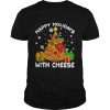 Happy Holidays With Cheese Xmas  Classic Men's T-shirt