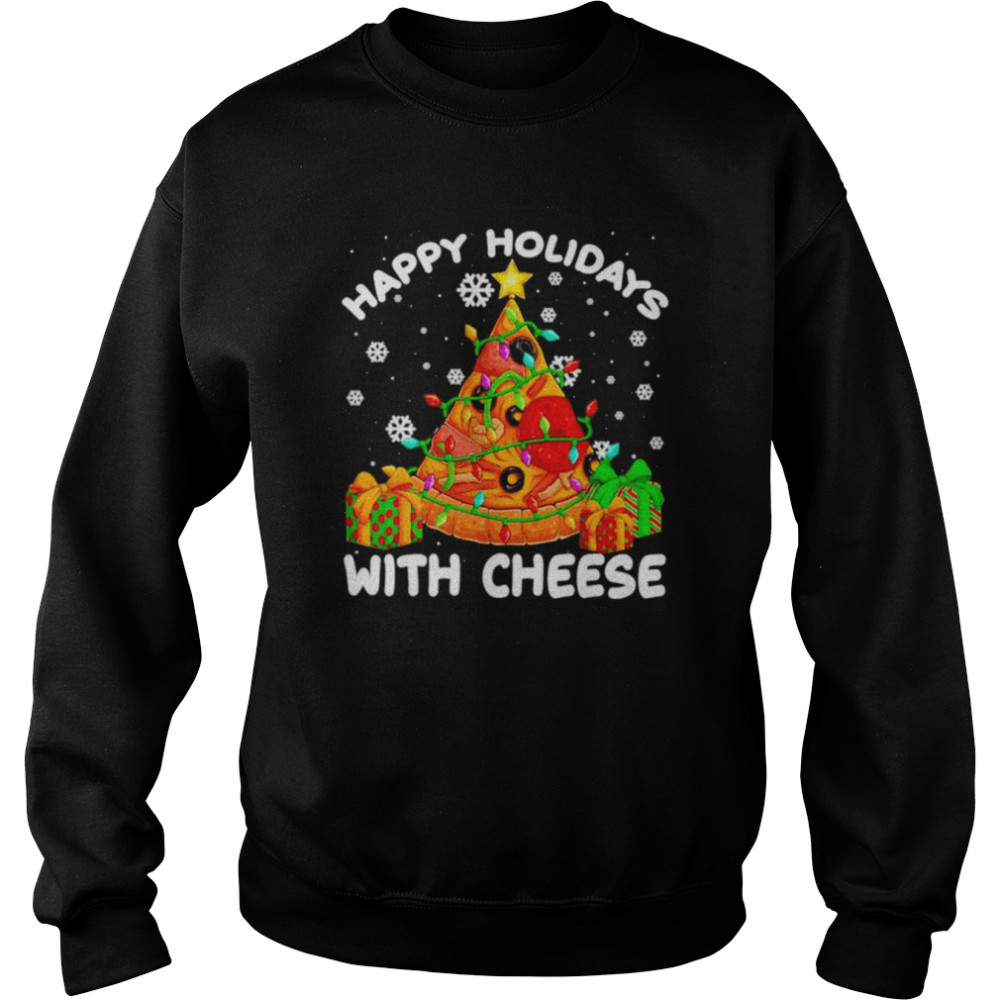 Happy Holidays With Cheese Xmas  Unisex Sweatshirt