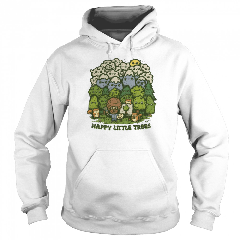 Happy Little Trees  Unisex Hoodie