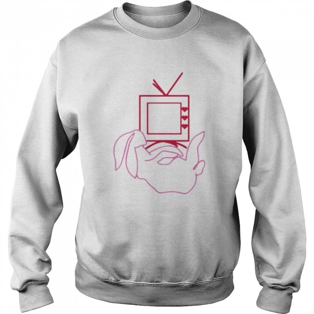 Harry Styles Wearing Bunny Tv Shirt Unisex Sweatshirt