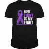 Her Fight is my Fight Pancreatic Cancer Awareness T-Shirt Classic Men's T-shirt