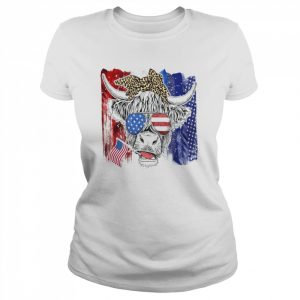 Highland Cow Shirt 4th Of July  Classic Women's T-shirt