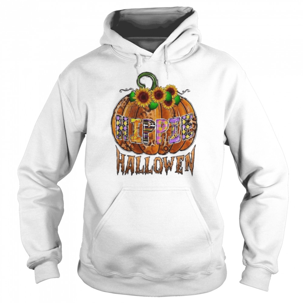 Hippie halloween pumpkin 2022  Unisex Hoodie