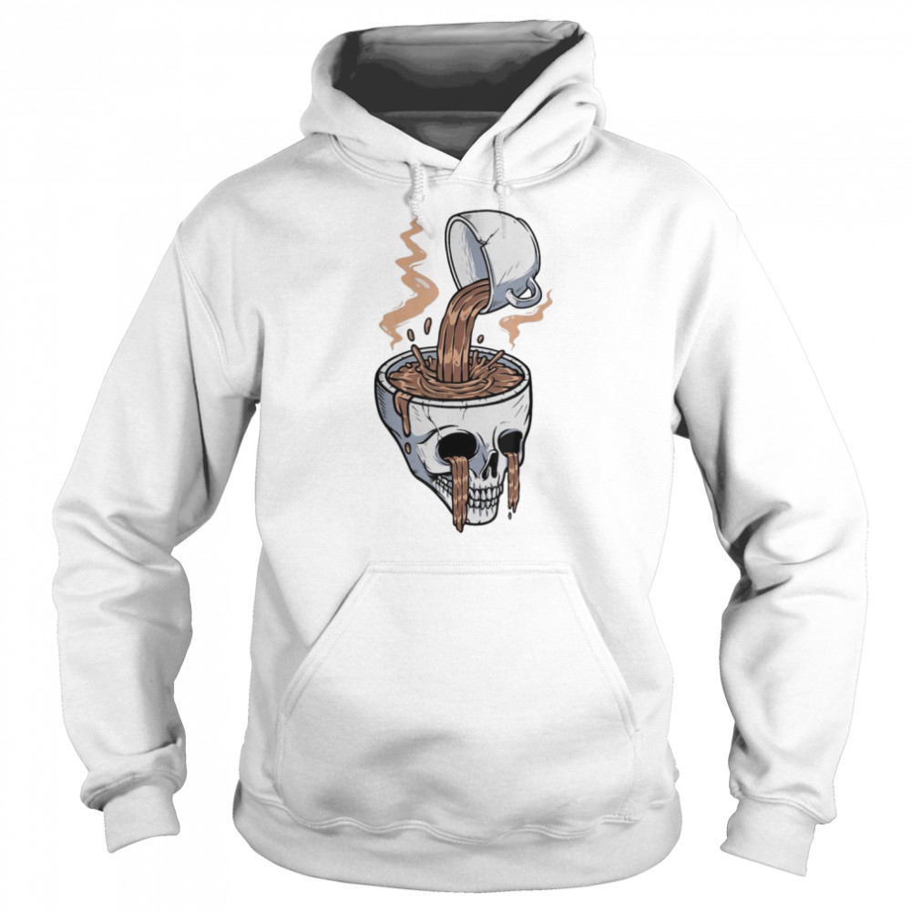 Horror Movies Skull Skeleton Coffee Halloween Costume T-Shirt Unisex Hoodie