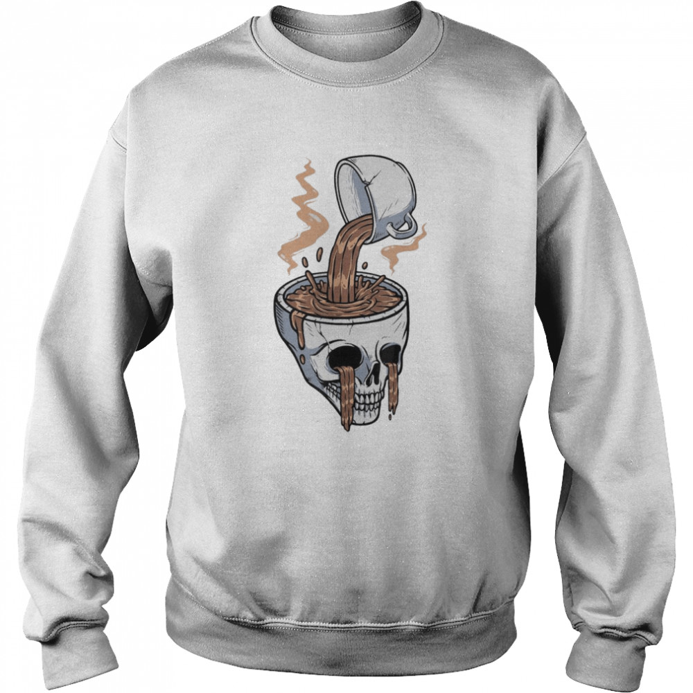 Horror Movies Skull Skeleton Coffee Halloween Costume T-Shirt Unisex Sweatshirt