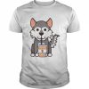 Huskycoffee Husky Donut  Classic Men's T-shirt