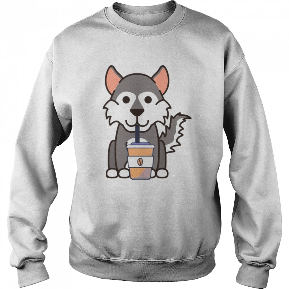 Huskycoffee Husky Donut  Unisex Sweatshirt