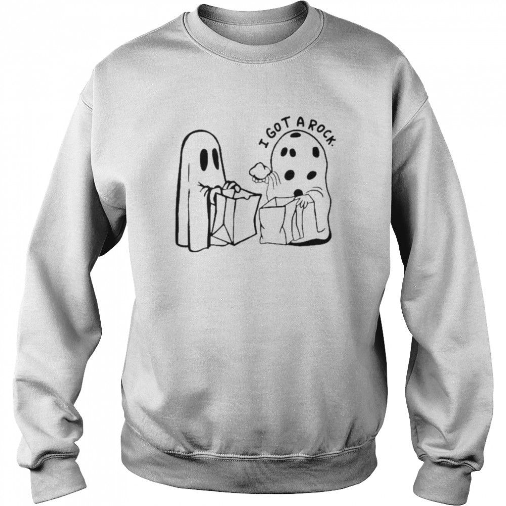 I Got A Rock Digital File Great Pumpkin Charlie Brown Ghost Halloween T-Shirt Unisex Sweatshirt