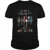 I Just Want To Quilt And Pet My Cats  Classic Men's T-shirt