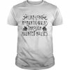 I Like Long Romantic Walks Through Haunted Houses Halloween T-Shirt Classic Men's T-shirt