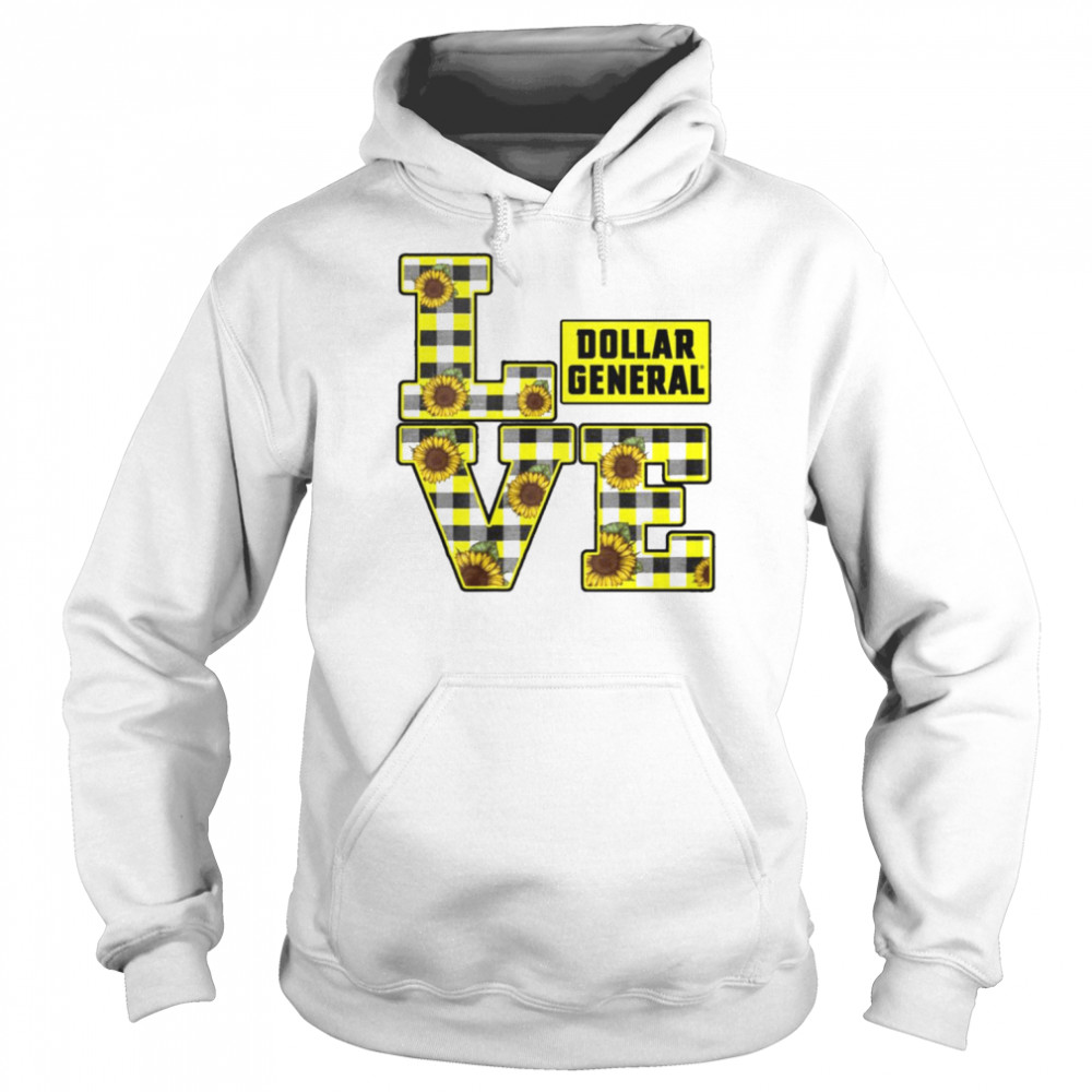 I Love Dollar General Sunflower 2022  Unisex Hoodie