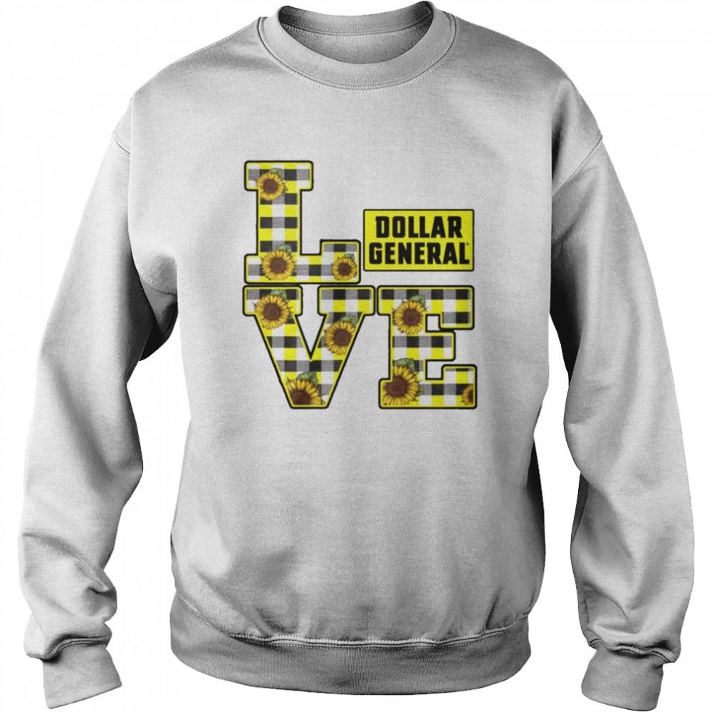 I Love Dollar General Sunflower 2022  Unisex Sweatshirt