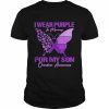 I Wear Purple In Memory For My Son Overdose Awareness T-Shirt Classic Men's T-shirt